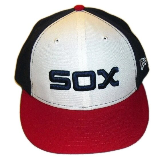 Chicago White Sox Mens New Era 59 Fifty Fitted hat cap sz. 7 1/4 New - Picture 1 of 4